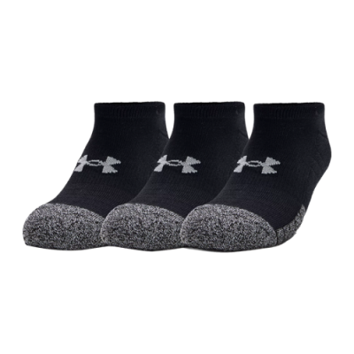 Socks Men Under Armour HeatGear No Show Socks (3 Pairs) 1346755-001 Black