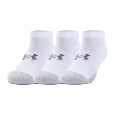 Socks Women Under Armour HeatGear No Show Socks (3 Pairs) 1346755-100 White
