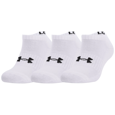 Socks Men Under Armour Core No Show Socks (3 Pairs) 1363241-100 White