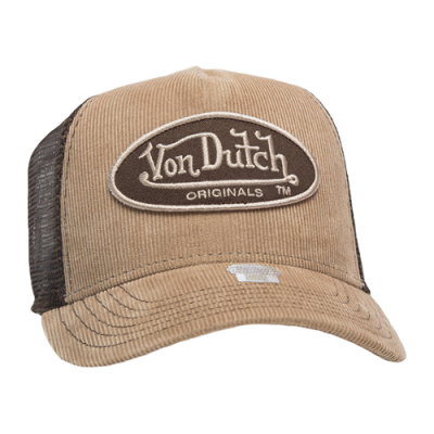 Caps Von Dutch Von Dutch Originals Unisex Trucker Boston Cap 7030185-BRWN Brown