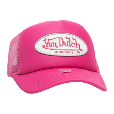 Caps Von Dutch Von Dutch Originals Unisex Trucker Tampa Cap 7030469-PINK Pink