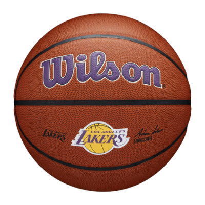 Balls Wilson Wilson NBA Los Angeles Lakers Team Composite Basketball Ball WTB3100-LAL Brown