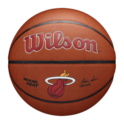 Balls Wilson Wilson Team Alliance Miami Heat Basketball WZ3100-MIA Brown