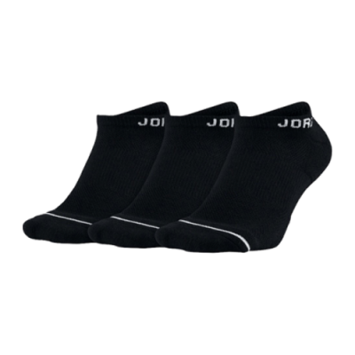 Socks Men Jordan Jumpman No Show Socks (3 pairs pack) SX5546-010 Black White