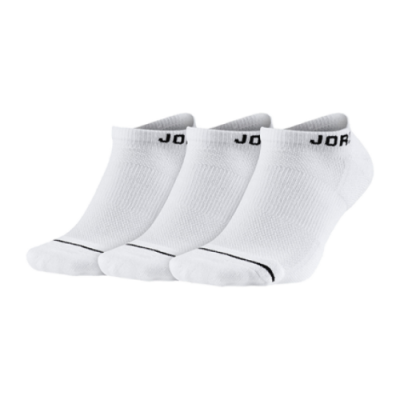 Socks Men Jordan Jumpman No Show Socks (3 pairs pack) SX5546-100 Black White