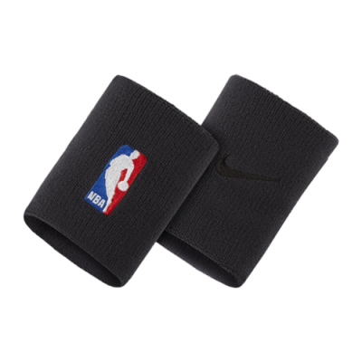 Wristbands Kids Nike NBA Elite Basketball du riešų raiščiai NKN03001-001 Black