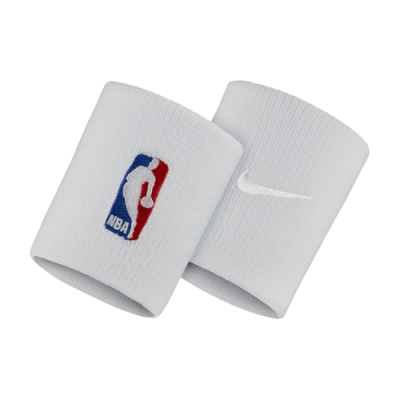 Wristbands Kids Nike NBA Elite Basketball du riešų raiščiai NKN03100-100 White