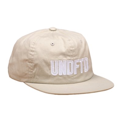 Caps Undefeated UNDEFEATED Applique Strapback Cap 531248-TAN Green White