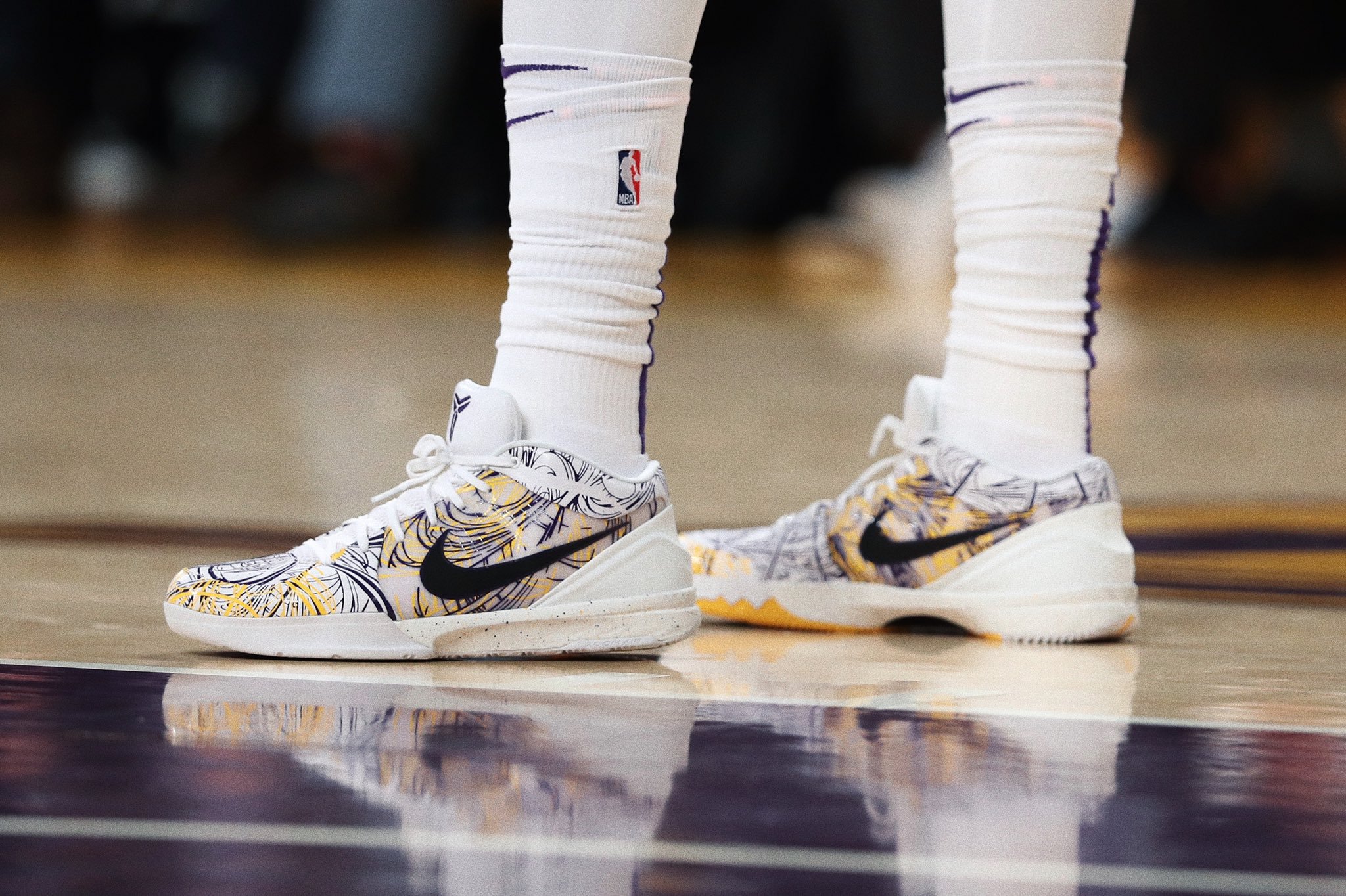 The first week of the NBA season was marked with the feast of colorful basketball shoes.